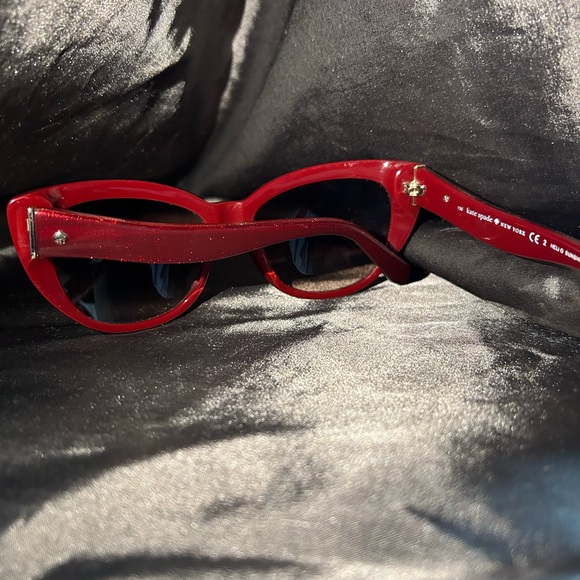 Red Kate Spade Cateye Sunglasses - Picture 2 of 6